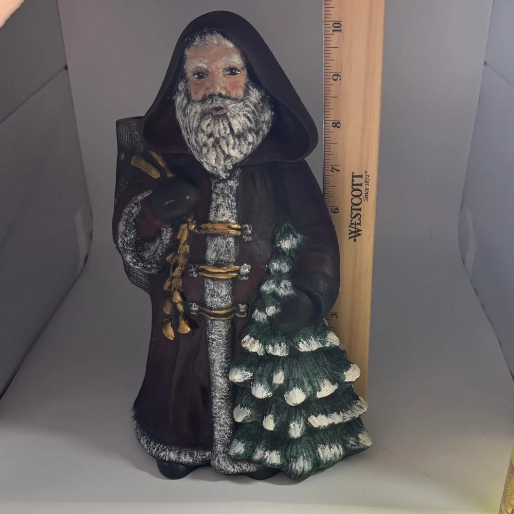 Holiday Santa Figurine with Tree